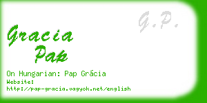 gracia pap business card